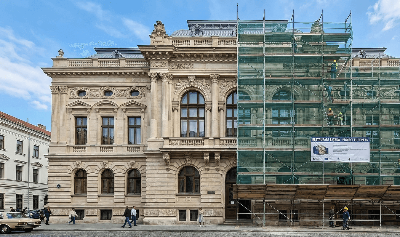 Acoustic foam panels on studio wall