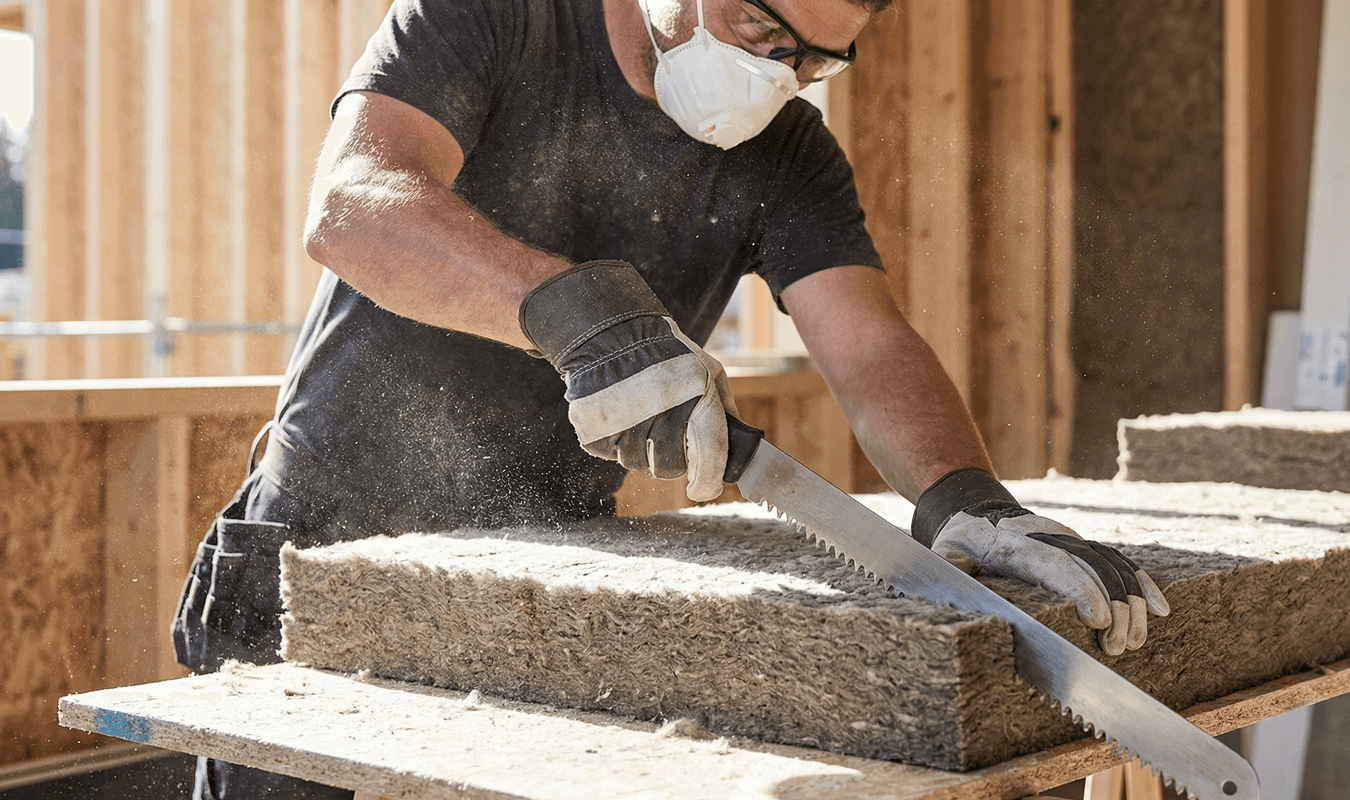Close-up of spray foam gun nozzle