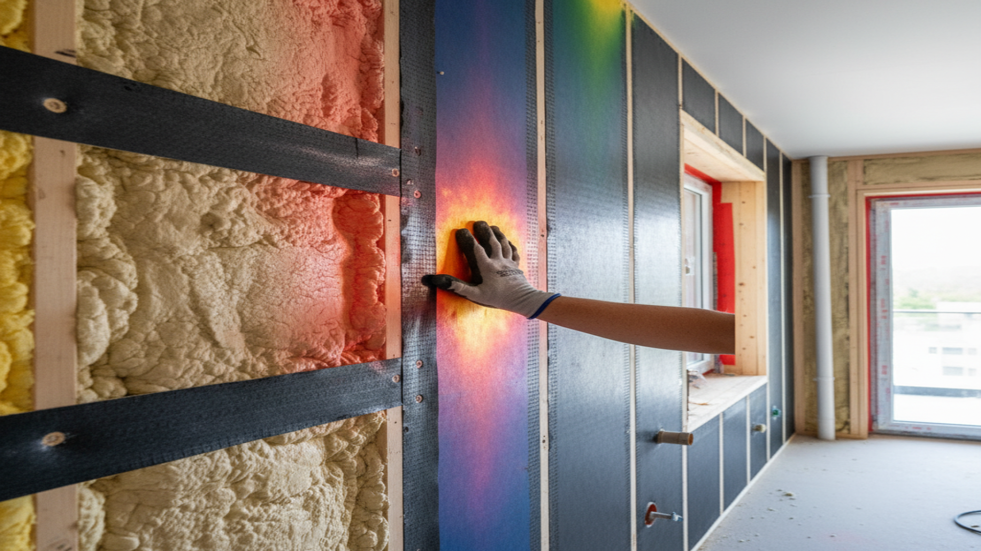 Thermal camera: hand on walls