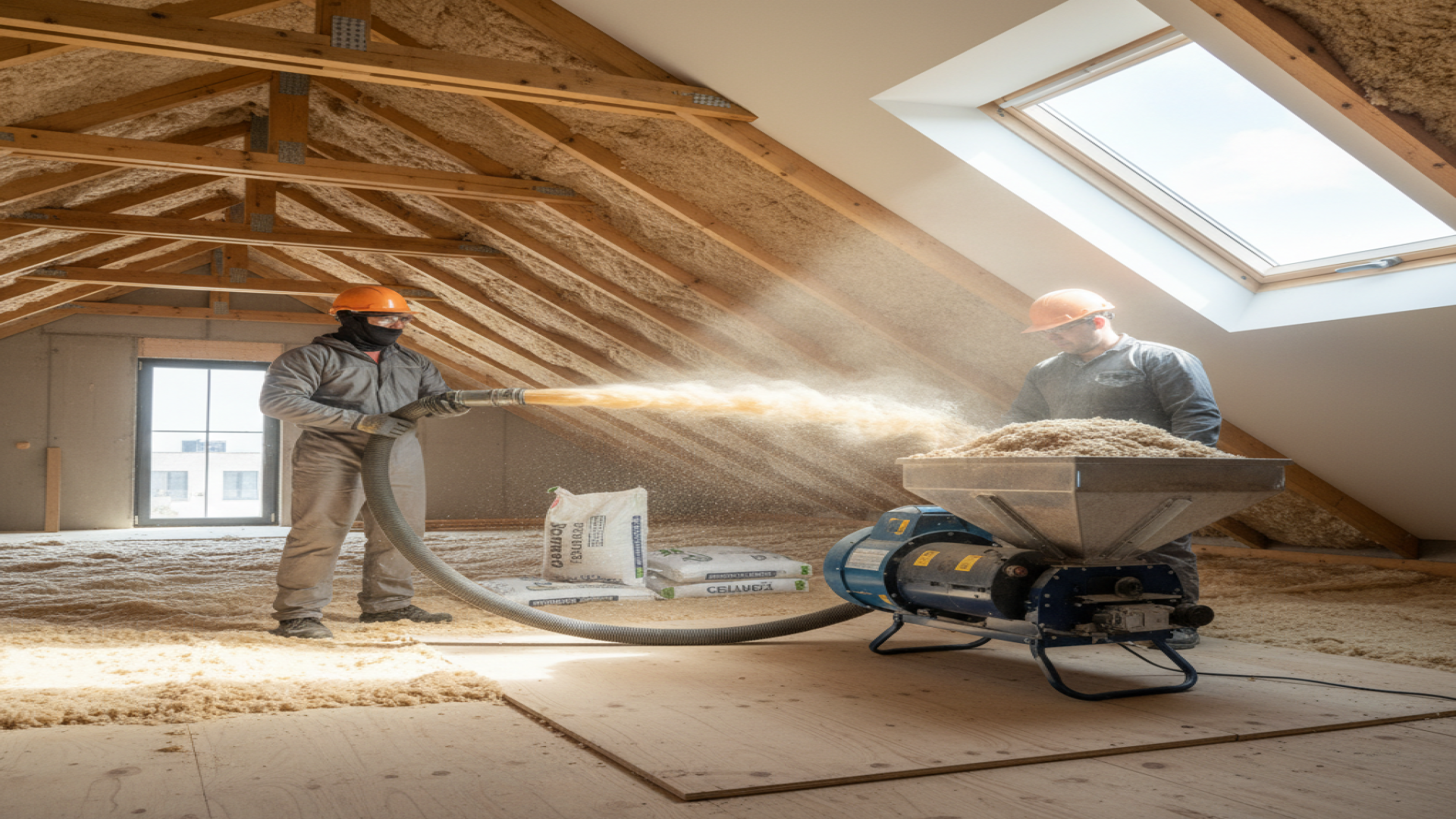 Split screen: cellulose vs foam texture