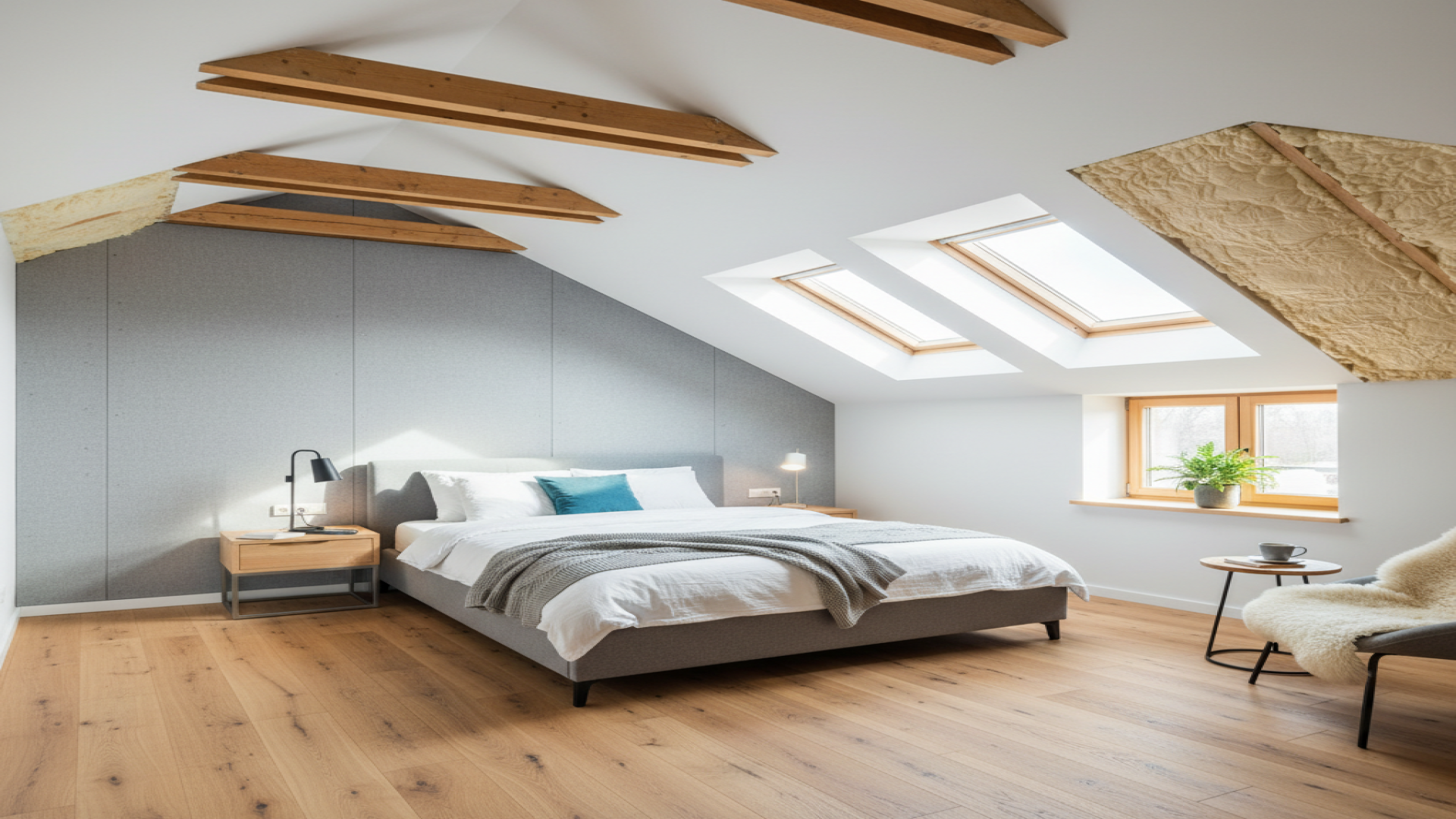 Bright open-plan living space