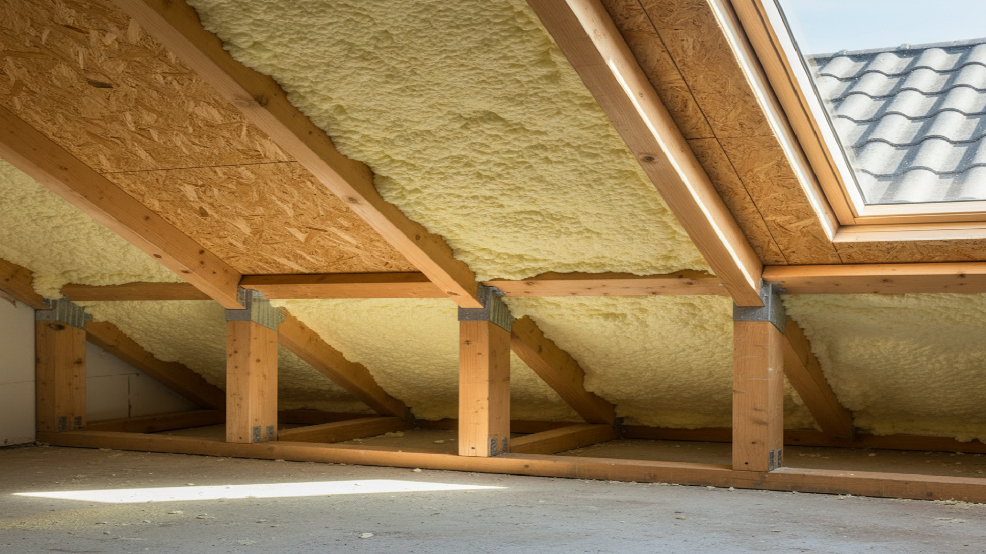 Clean dry basement storage room