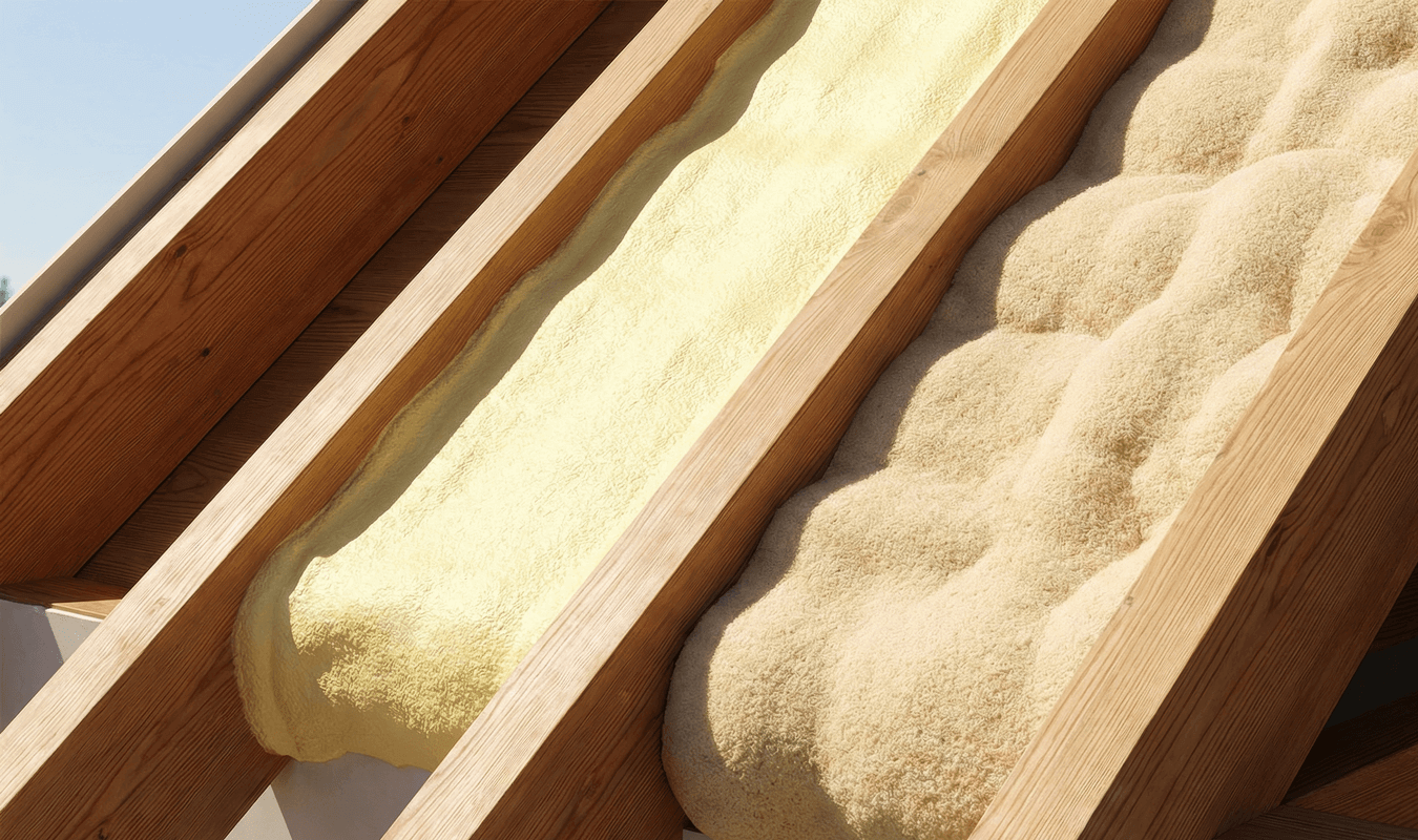 Heat waves bouncing off foam barrier