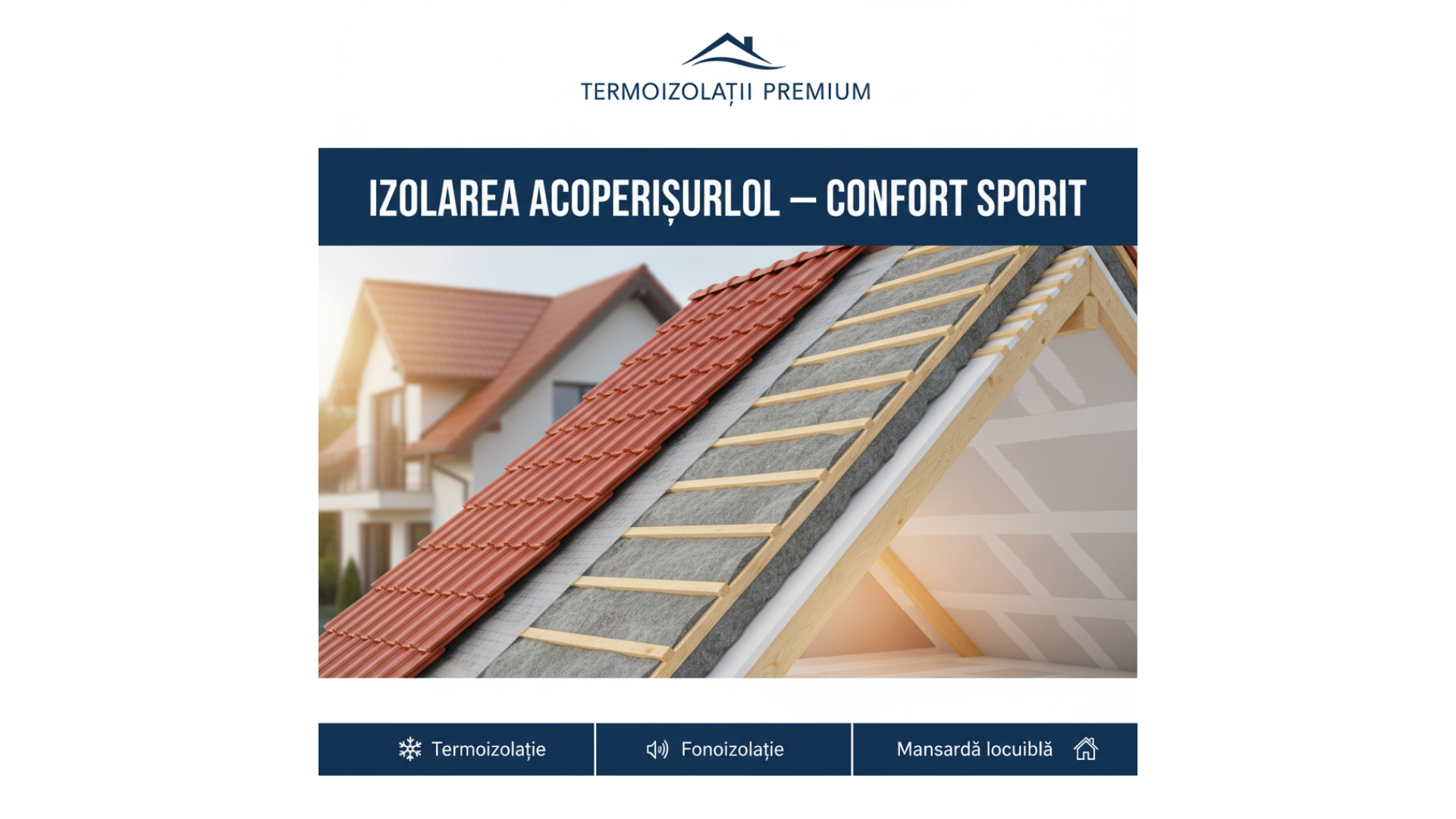 Izolarea Acoperișurilor: Soluții Termice și Fonice pentru un Confort Sporit