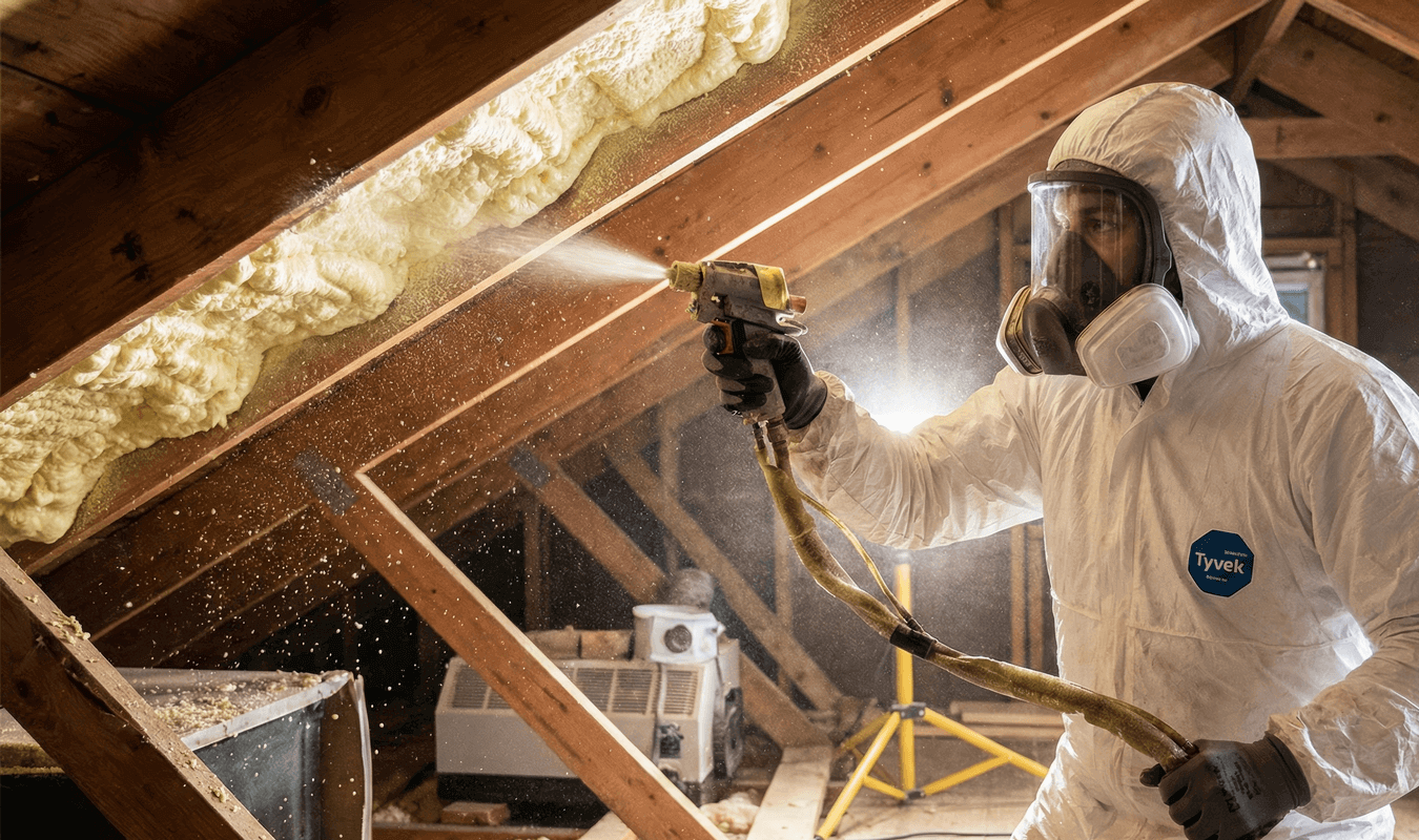 Person sleeping, city outside window