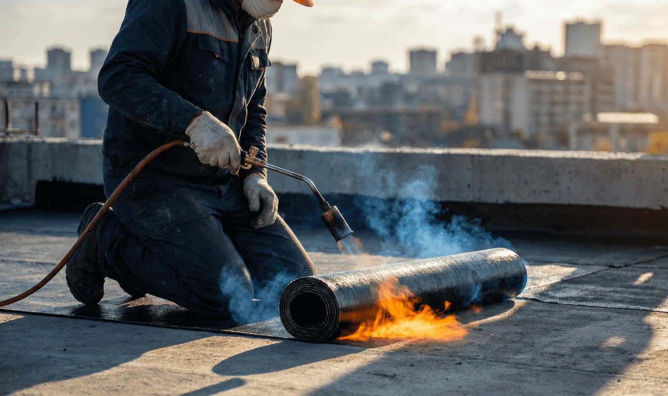Piggy bank with helmet on blueprints